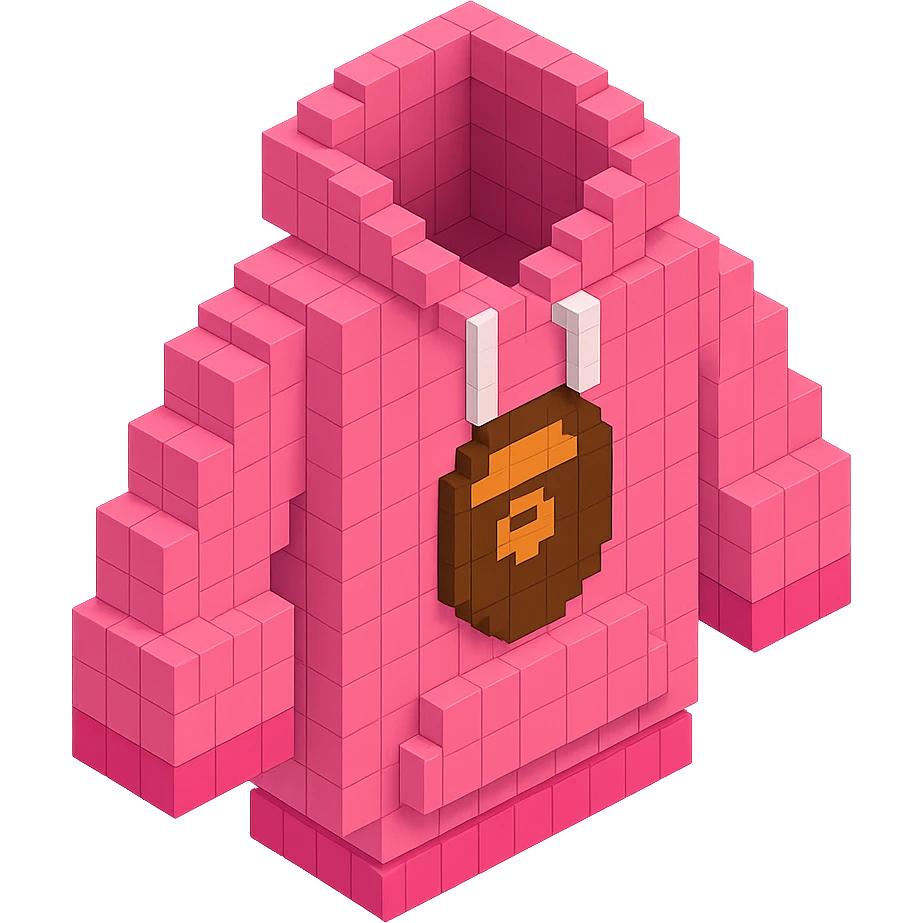 pink Bape hoodie emoji
