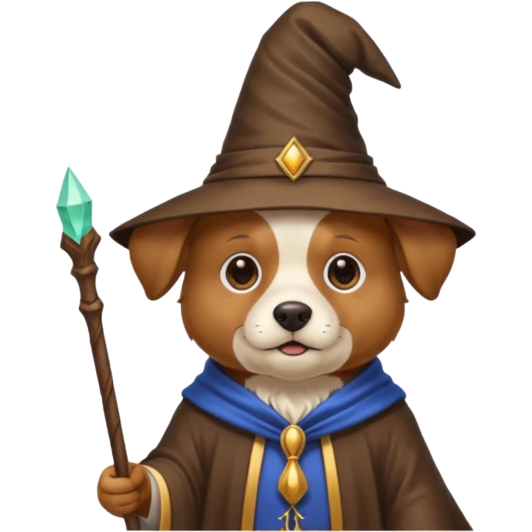 Dog wizard emoji