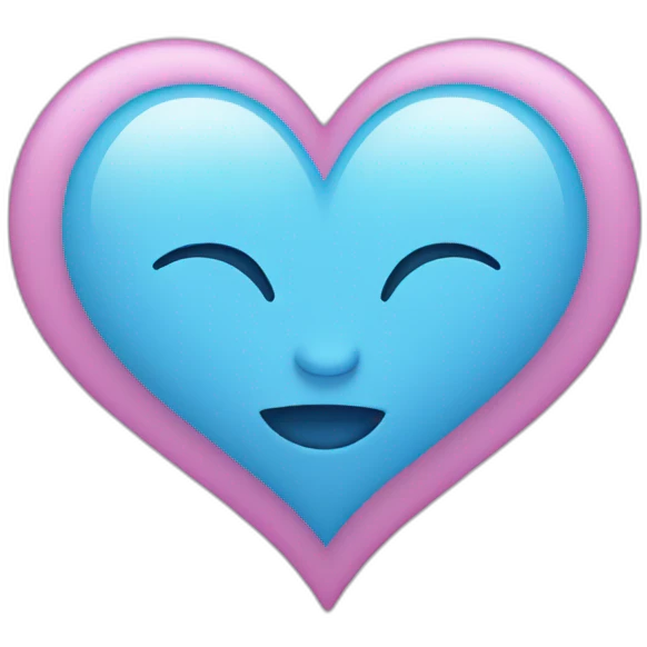 Trans heart emoji