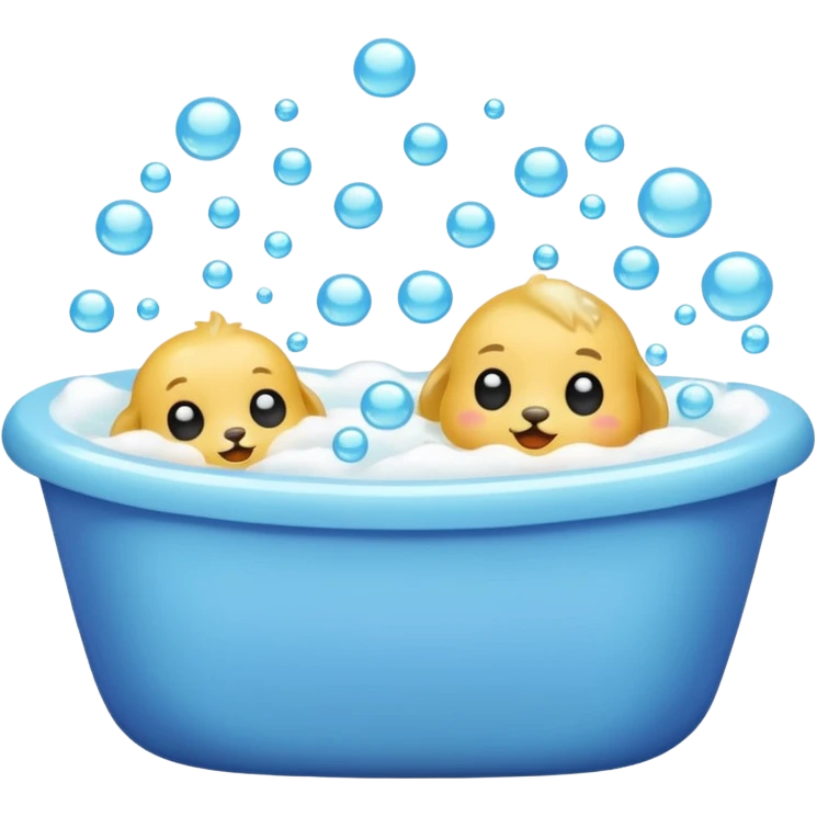 Bath with bubbles emoji
