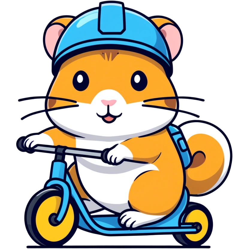 Hamster riding indoor bycycle emoji