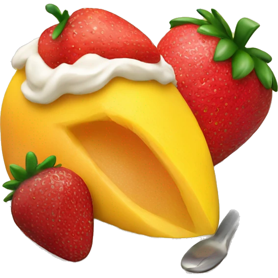 mango and strawberry dessert emoji
