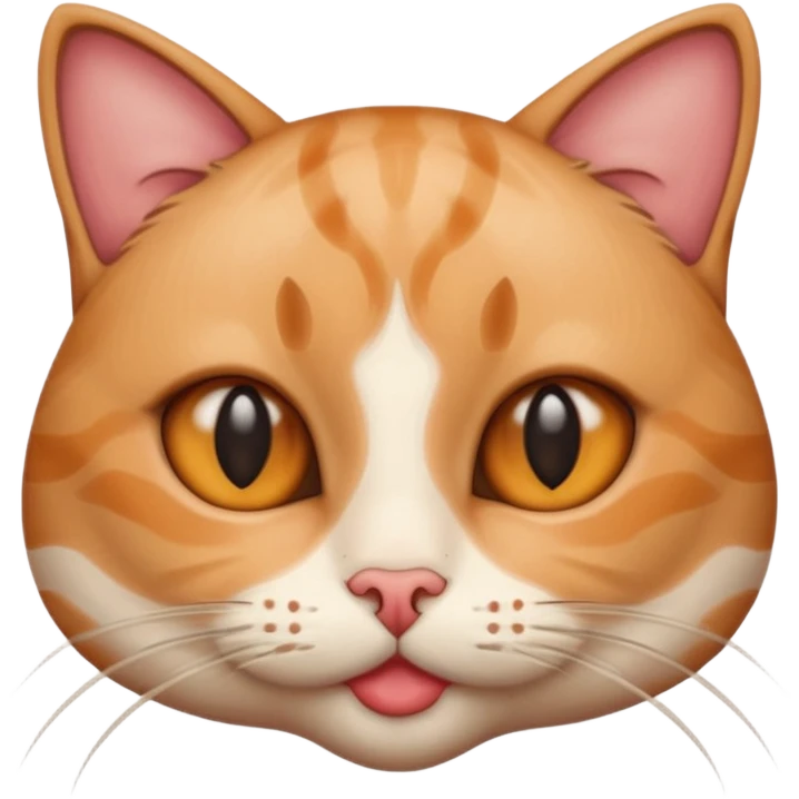 a cat with full lip filler emoji
