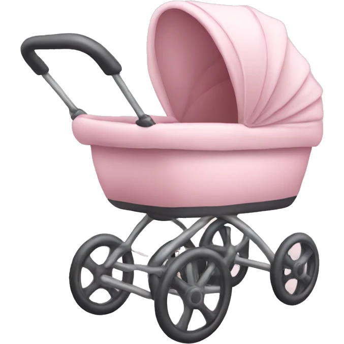 Light pink baby stroller emoji