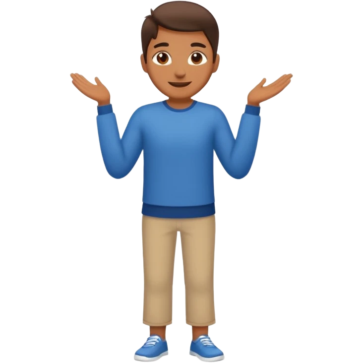 Someone inspired and happy  fullbody emoji