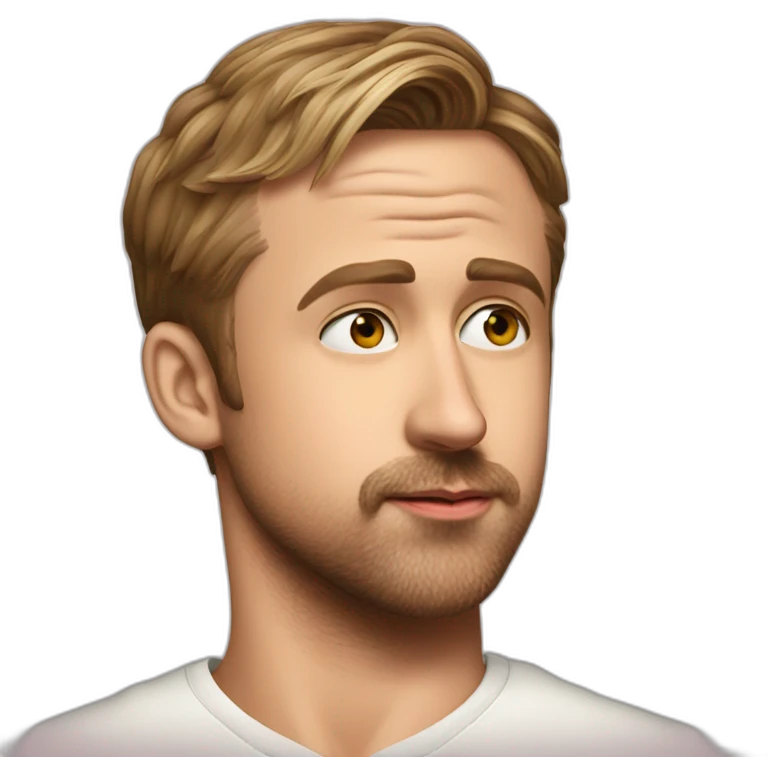 ryan gosling sending a kiss emoji