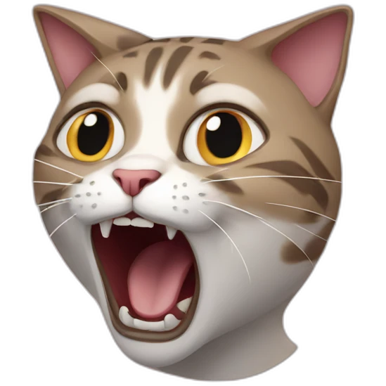screaming cat emoji