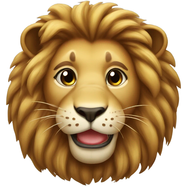 Lion send kisses emoji