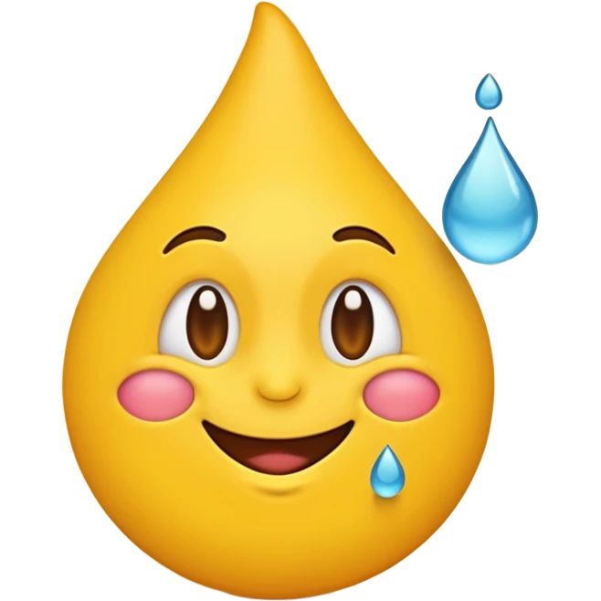 Emoji souriant avec goutte de sueur emoji