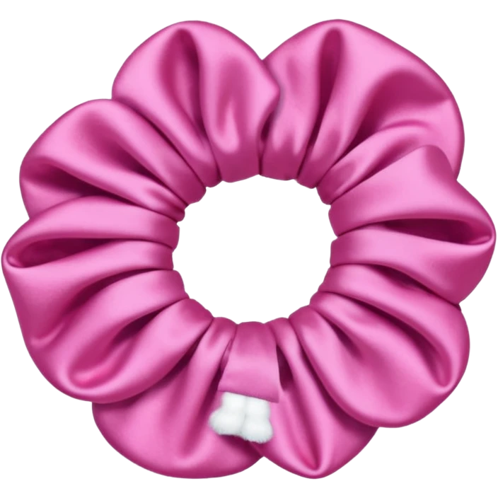 Pink Hair scrunchie emoji