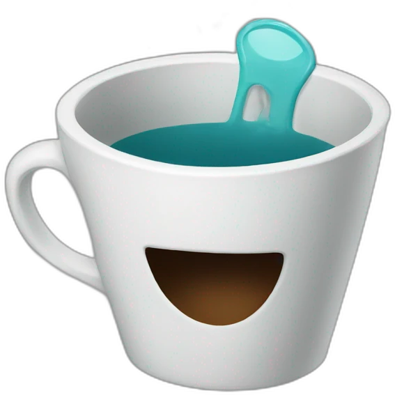 Broken cup emoji