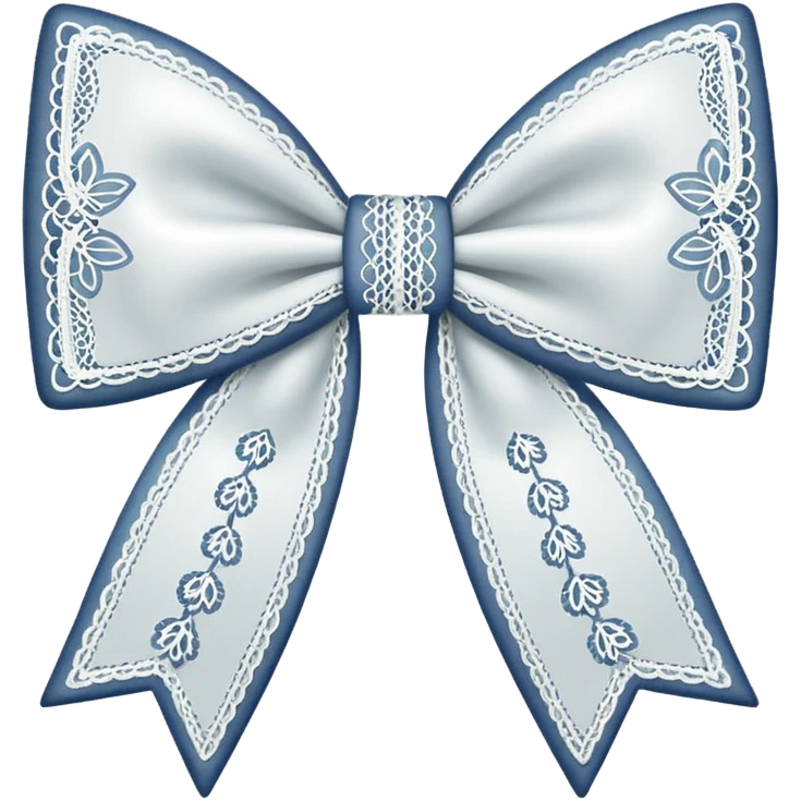 Lace bow emoji
