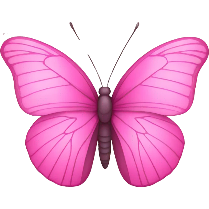 Pink Butterfly similar to iPhone emoji emoji