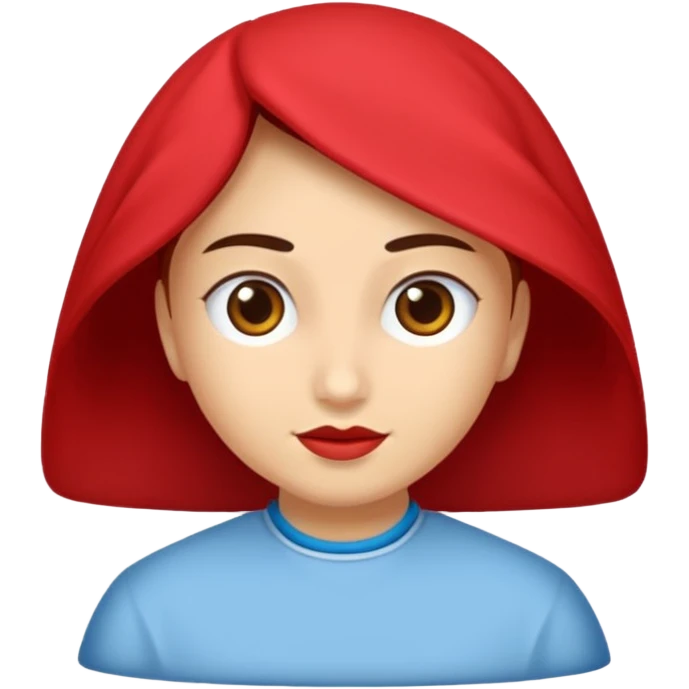 Uzun kirpikli koreli güzeller güzeli bir kadın emoji