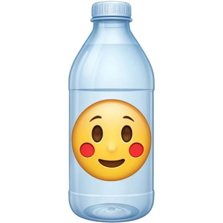 une bouteille en plastique dechet vide  emoji