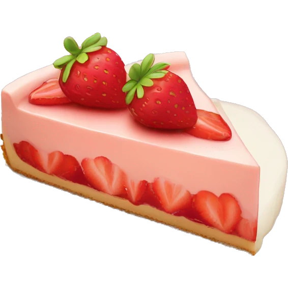 strawberry cheese cake emoji