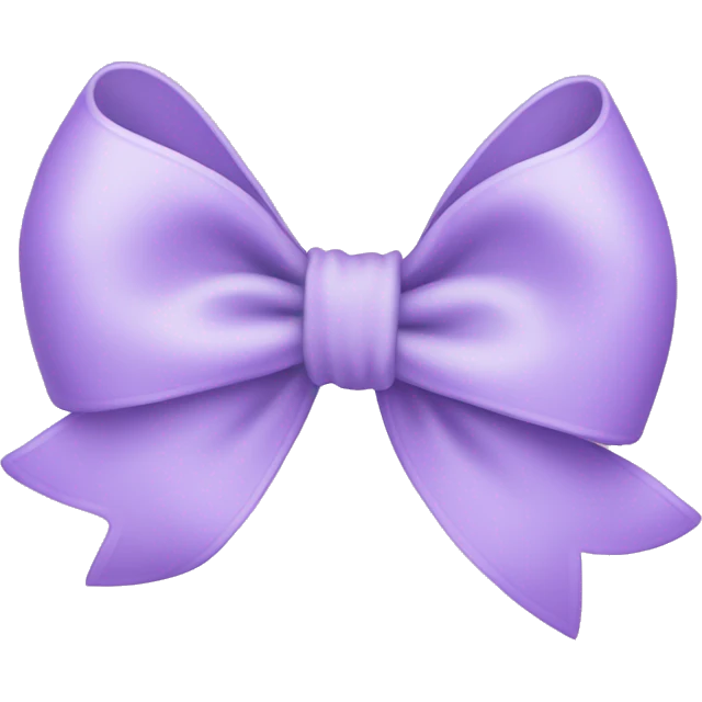 Pastel purple  bow emoji