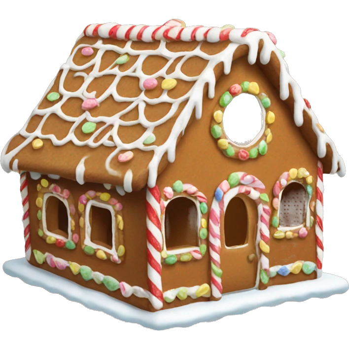 Gingerbread house emoji