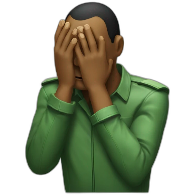 zim invader facepalm emoji