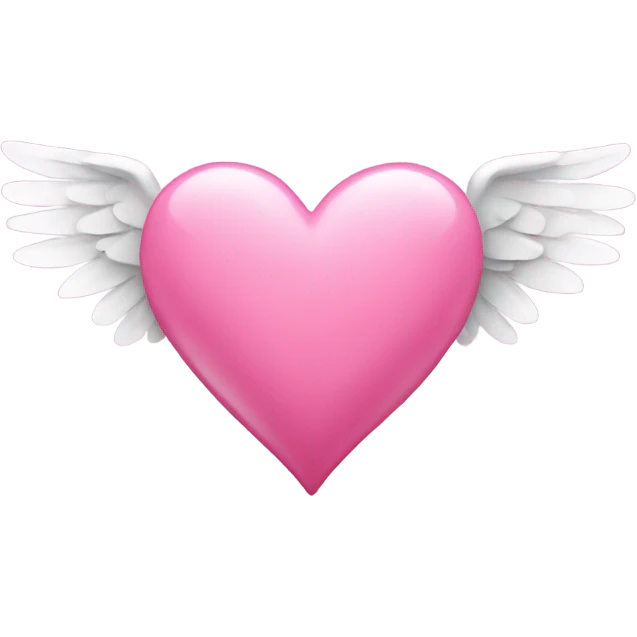 pink heart with wings  emoji