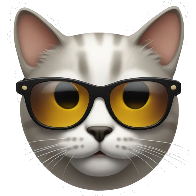 Cat with sunglasses emoji