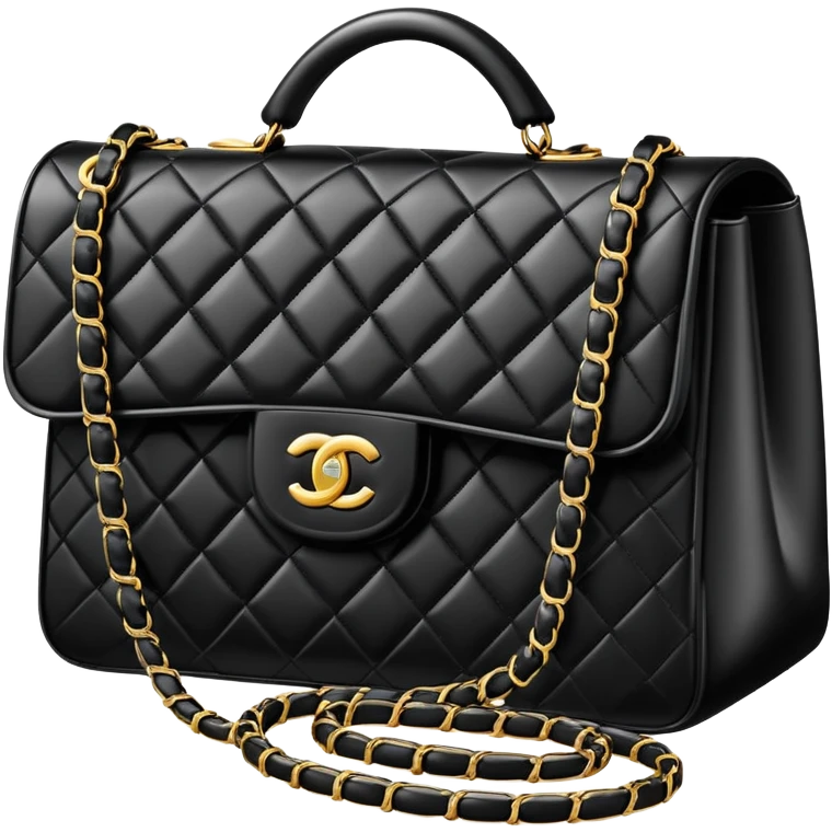Car with chanel bag emoji