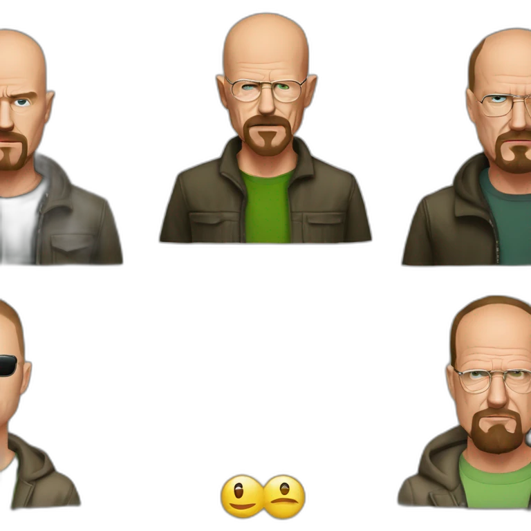 Jessie pinkman and Heisenberg emoji