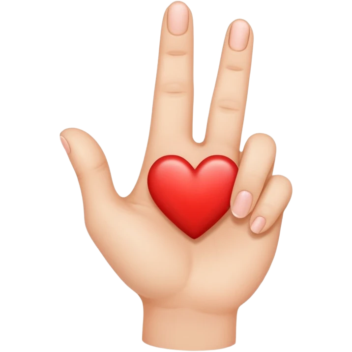 Make a finger heart emoji