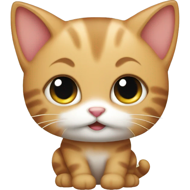 Cute kitty emoji