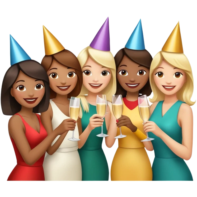 women celebrating emoji