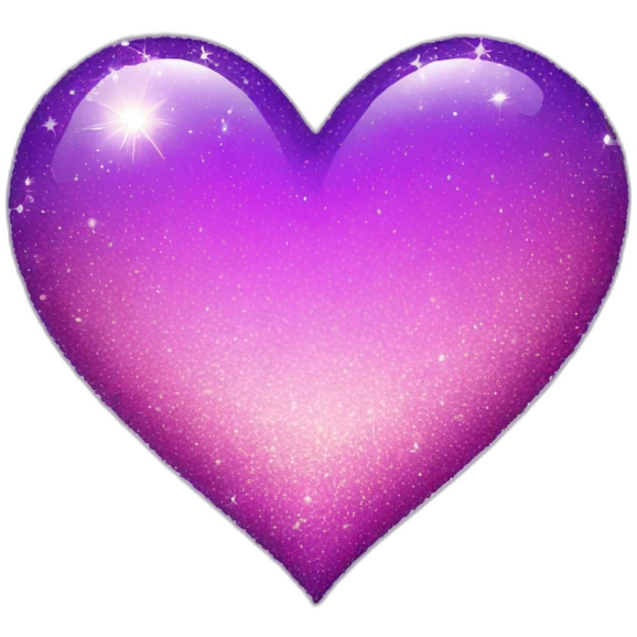 Purple-and-pink-gradient-sparkle-heart emoji