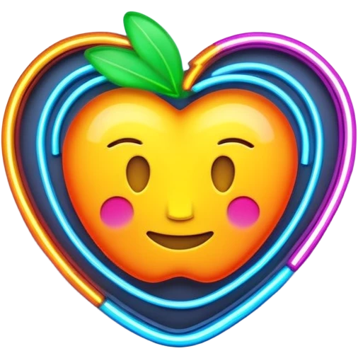 Neon sign that says Adriana  emoji