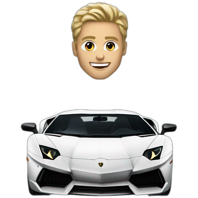 Lamborghini aventador emoji