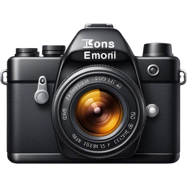 black-backed camera emoji