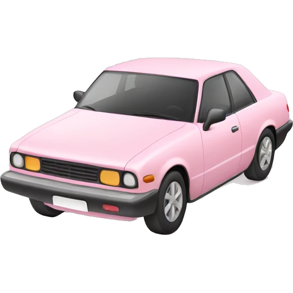 light pink car emoji