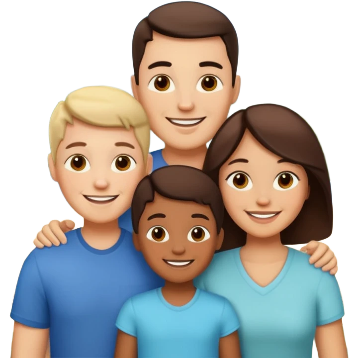 familia de tres emoji