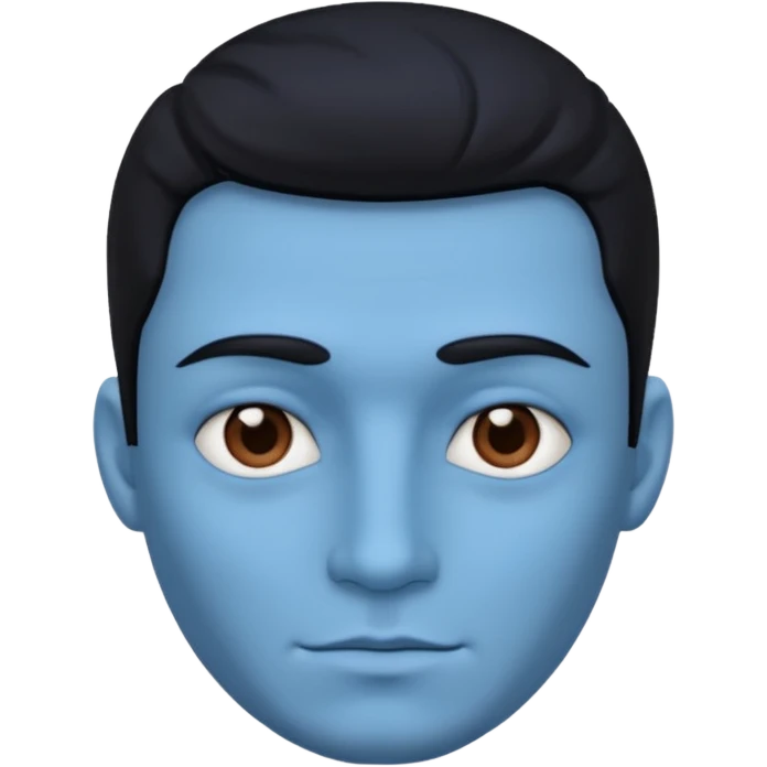Blue man emoji