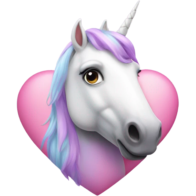 Unicorn hearts emoji