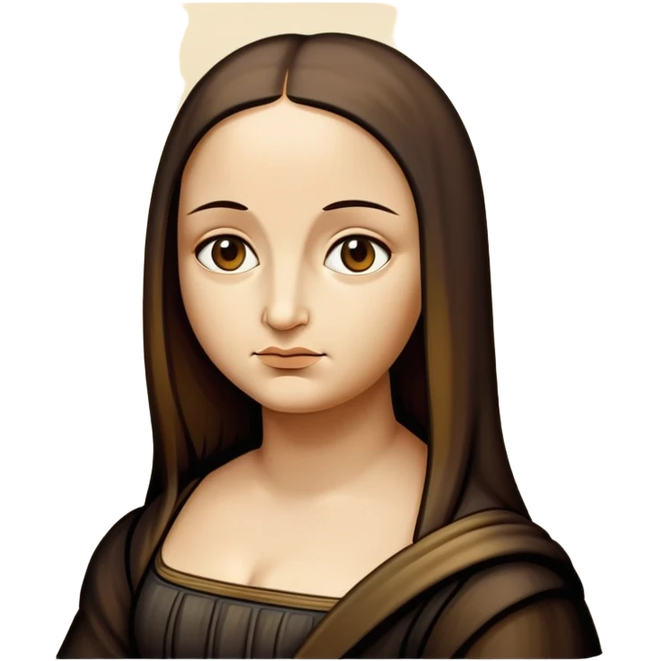 Mona Lisa mildly annoyed emoji