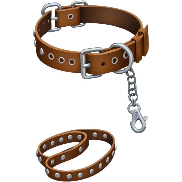 Leash – collar with leash hanging emoji