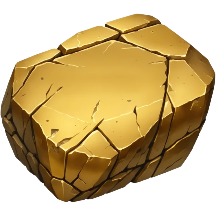 Gold ore with stone  emoji