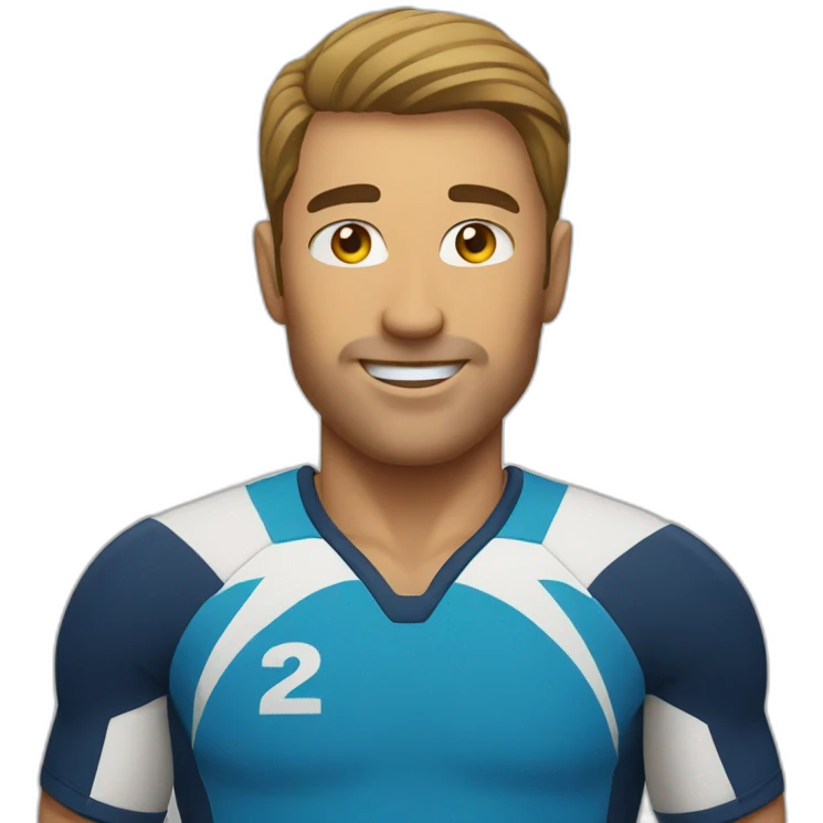 A man plays volleyball emoji