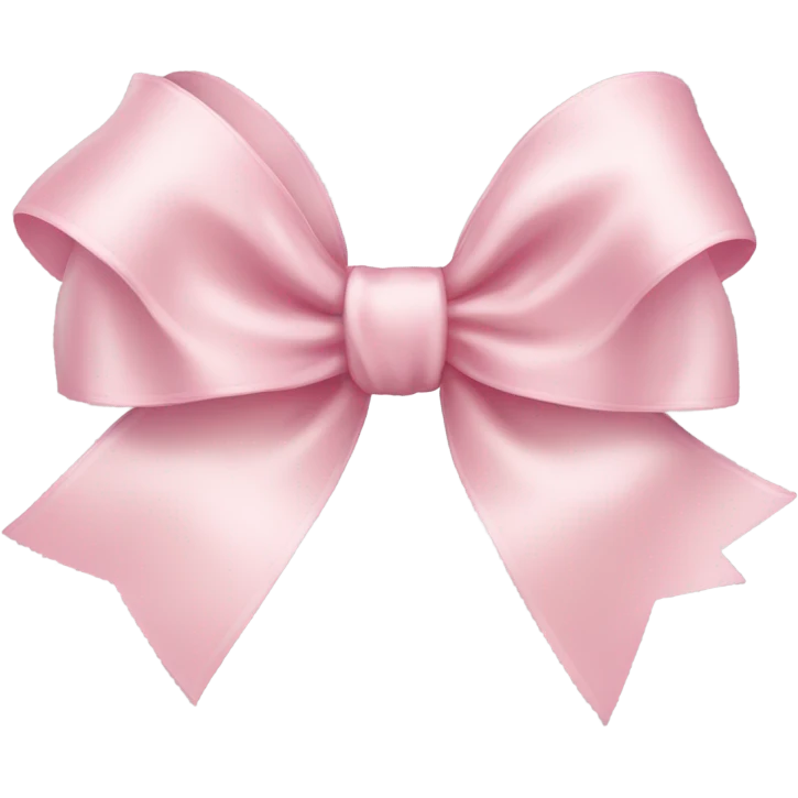 light pink ribbon bow emoji