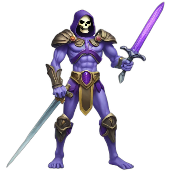 skeletor with sword emoji