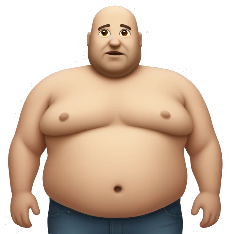 Fat man torso emoji