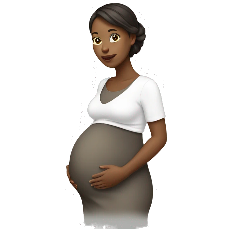 pregnant white  emoji