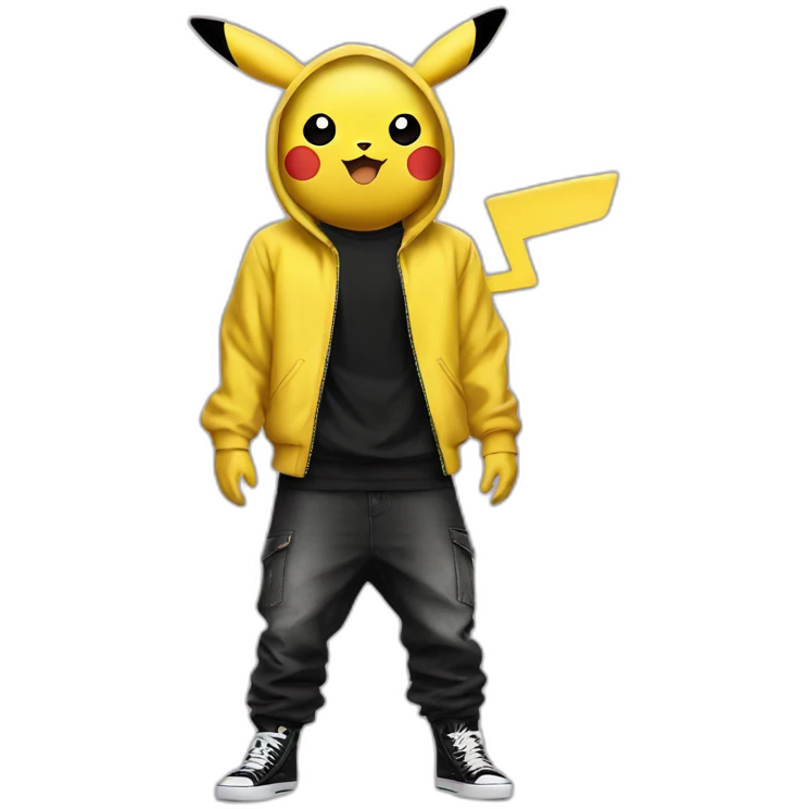 justin bieber dressed like pikachu emoji