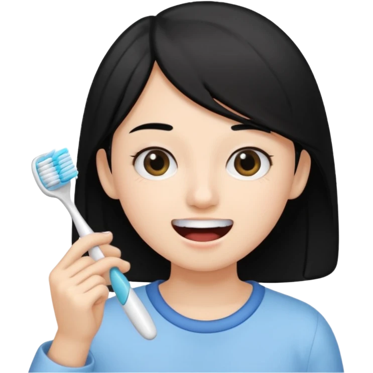 Brossé  teeth BLACK S emoji