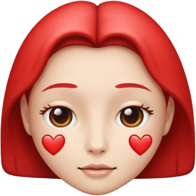 Heart face emoji