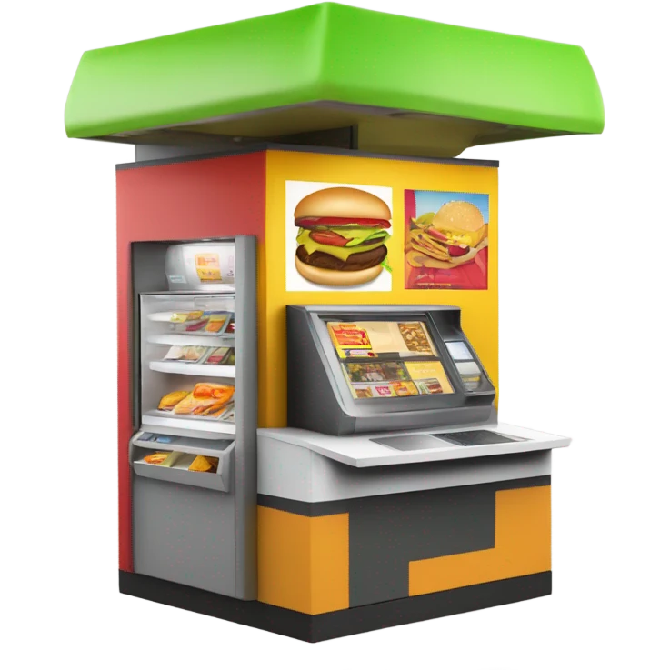 a fastfood kiosk emoji